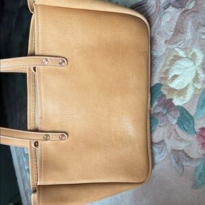Horween utility tote Tan Leather Tote Bag